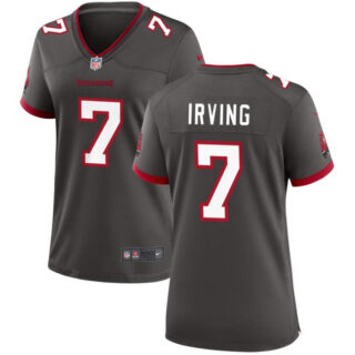 Women's Tampa Bay Buccanee #7 Bucky Irving Grey Stitched Game Jersey(Run Small)