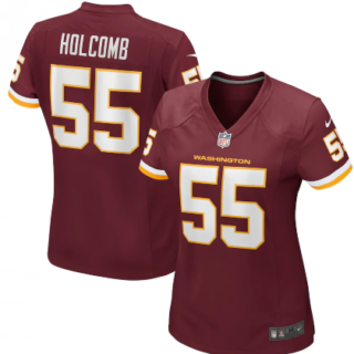 Women's Washington #55 Cole Holcomb Nike Burgundy Game Jersey