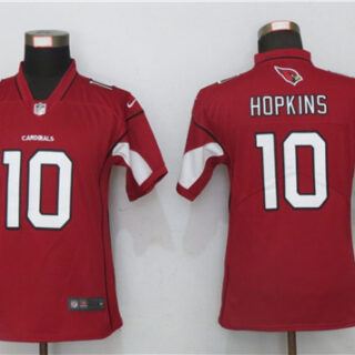 Women Cardinals #10 DeAndre Hopkins Red Team Color Jersey