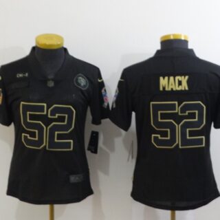 Women Nike Bears 52 Khalil Mack Black Women 2020 Salute To Service Limited Jersey