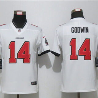 Women Nike Buccaneers 14 White New 2020 Vapor Untouchable Limited Jersey