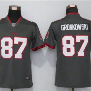 Women Nike Buccaneers 87 Gray Women New 2020 Vapor Untouchable Limited Jersey