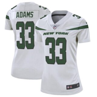 Women Nike Jets 33 Jamal Adams White Women New 2019 Vapor Untouchable Limited Jersey