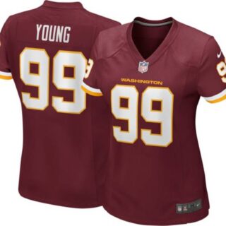 Women Nike Washington 99 Chase Young Red Limited Jersey