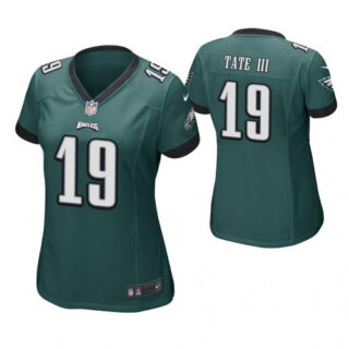 Women Philadelphia Eagles #19 Golden Tate Green Game Jersey