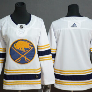 Women Sabres Black White Women 50th Anniversary Adidas Jersey