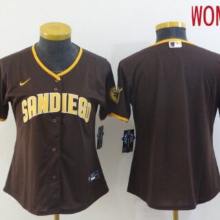 Women San Diego Padres Blank brown Game 2021 Nike MLB Jerseyss