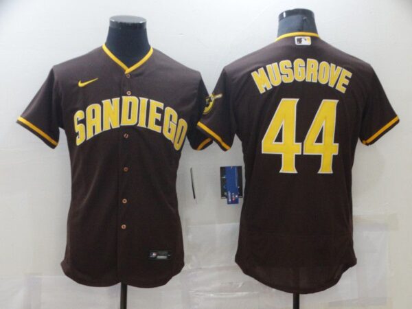Women's San Diego Padres 44 Musgrove brown Elite Nike MLB Jersey
