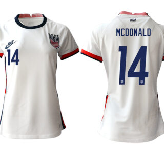 Women's USA #14 Mcdonald Home Jersey