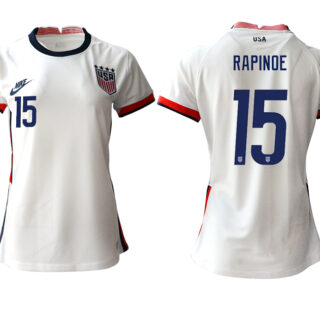 Women's USA #15 Rapinoe Home Jersey