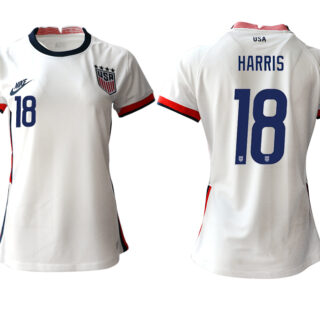 Women's USA #18 Harris Home Jersey