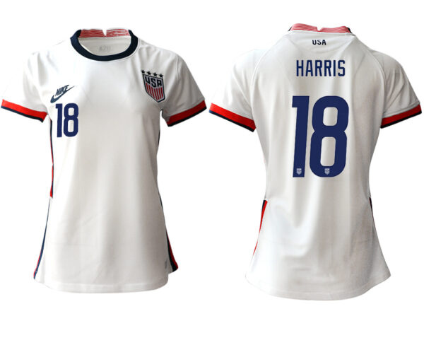 Women's USA #18 Harris Home Jersey