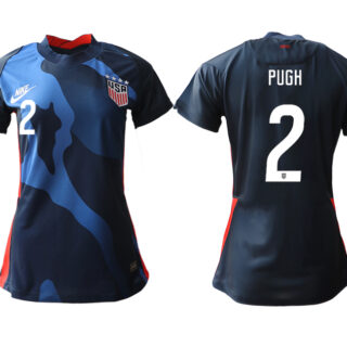 Women's USA #2 Pugh Away Jersey