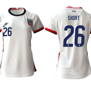 Women's USA #26 Short Home Jersey