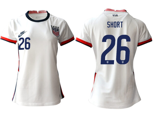 Women's USA #26 Short Home Jersey