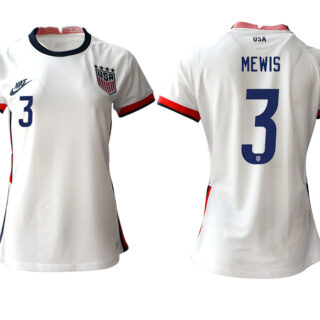 Women's USA #3 Mewis Home Jersey