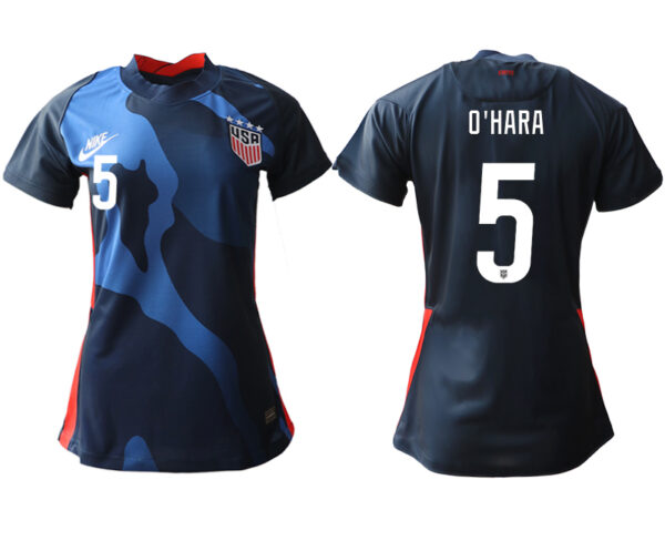 Women's USA #5 O'Hara Away Jersey