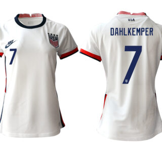 Women's USA #7 Dahlkemper Home Jersey