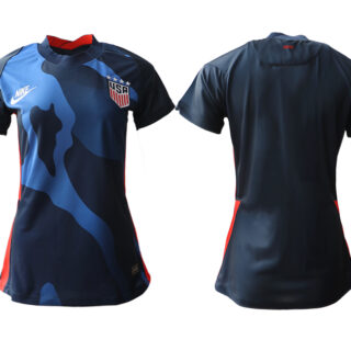 Women's USA Away Blank Jersey