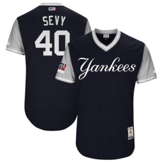 Yankees 40 Luis Severino Sevy Navy 2018 Players' Weekend Authentic Team Jersey