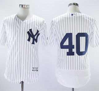 Yankees 40 Luis Severino White Flexbase Jersey