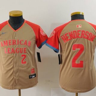 Youth American League #2 Gunnar Henderson Cream 2024 All-Star Limited Stitched Jerseys