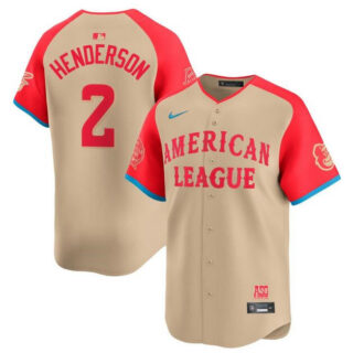 Youth American League #2 Gunnar Henderson Cream 2024 All-Star Limited Stitched Jersey