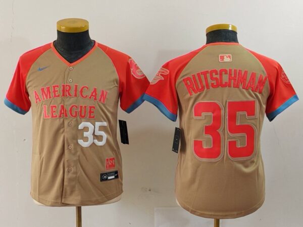 Youth American League #35 Adley Rutschman Cream 2024 All-Star Limited Stitched Jerseys
