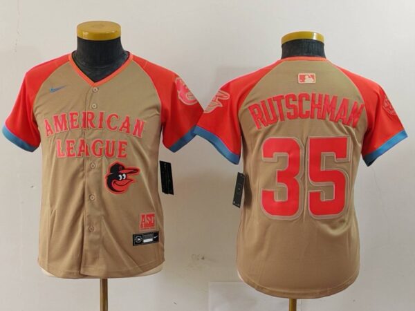 Youth American League #35 Adley Rutschman Cream 2024 All-Star Limited Stitched Jerseys