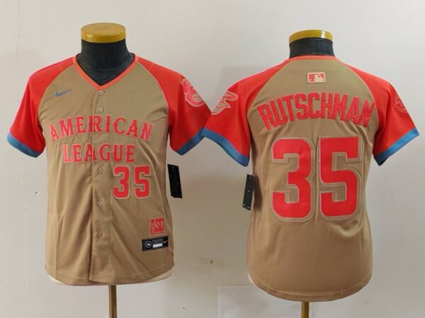 Youth American League #35 Adley Rutschman Cream 2024 All-Star Limited Stitched Jerseys