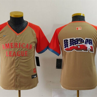 Youth American League Cream 2024 All-Star Big Logo Limited Stitched Jersey