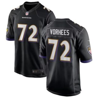 Youth Baltimore Ravens #Andrew Vorhees Black 2024 Draft Vapor Limited Football Jerseys