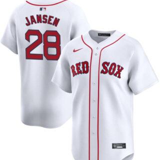 Youth Boston Red Sox #28 Danny Jansen White 2024 Home Limited Stitched Baseball Jersey