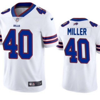 Youth Buffalo Bills #40 Von Miller White Vapor Untouchable Limited Stitched Jersey