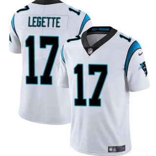 Youth Carolina Panthers #17 Xavier Legette White Vapor Limited Stitched Football Jersey