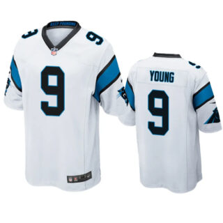 Youth Carolina Panthers #9 Bryce Young White 2023 Draft Stitched Game Jersey