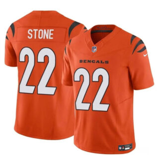 Youth Cincinnati Bengals #22 Geno Stone Orange 2023 F.U.S.E Vapor Untouchable Limited Stitched Jersey