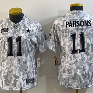 Youth Dallas Cowboys #11 Micah Parsons 2024 F.U.S.E Arctic Camo Salute To Service Limited Stitched Football Jerseys