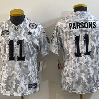 Youth Dallas Cowboys #11 Micah Parsons 2024 F.U.S.E Arctic Camo Salute To Service Limited Stitched Football Jerseys