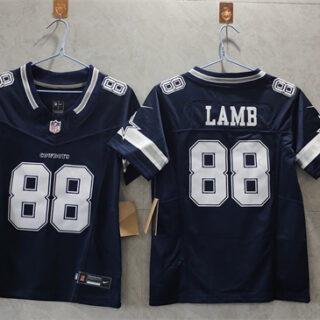 Youth Dallas Cowboys #88 CeeDee Lamb Navy 2023 F.U.S.E. Limited Stitched Football Jersey