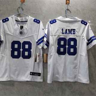 Youth Dallas Cowboys #88 CeeDee Lamb White 2023 F.U.S.E. Limited Stitched Football Jersey