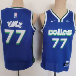 Youth Dallas Mavericks #77 Luka Doncic Blue Stitched Basketball Jersey