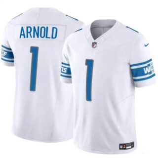 Youth Detroit Lions #1 Terrion Arnold White 2024 Draft F.U.S.E. Vapor Untouchable Limited Stitched Jersey