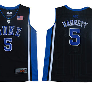 Youth Duke Blue Devils 5 RJ Barrett Black Youth Nike College Basketball Jersey