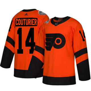 Youth Flyers #14 Sean Couturier Orange Authentic 2019 Stadium Series Stitched Youth Hockey Jersey