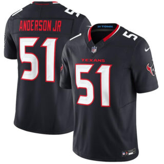 Youth Houston Texans #51 Will Anderson Jr. Navy 2024 Vapor F.U.S.E. Limited Stitched Football Jersey
