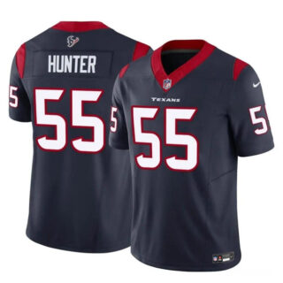 Youth Houston Texans #55 Danielle Hunter Navy 2024 F.U.S.E Vapor Untouchable Limited Stitched Football Jersey