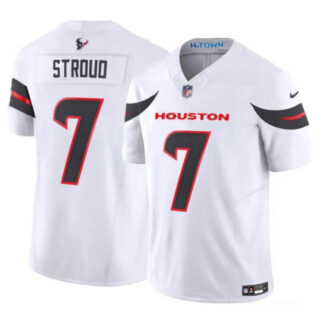 Youth Houston Texans #7 C.J. Stroud White 2024 Vapor F.U.S.E. Limited Stitched Football Jersey