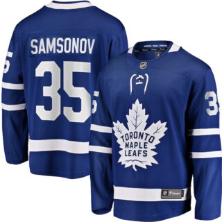 Youth Ilya Samsonov #35 Toronto Maple Leafs Home Breakaway Player Jersey - Blue