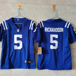 Youth Indianapolis Colts #5 Anthony Richardson Blue 2024 F.U.S.E. Vapor Untouchable Limited Stitched Football Jersey
